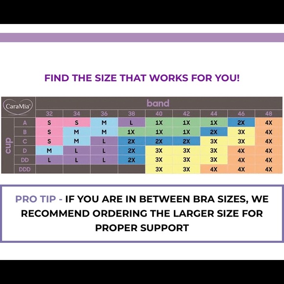 NWT Cara Mia Black Bra Size L & 3X - Picture 8 of 8